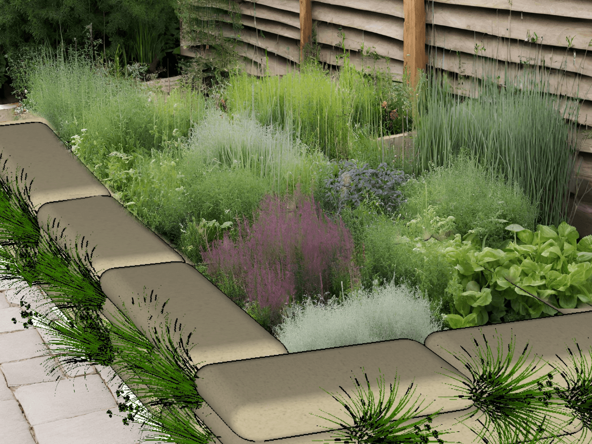 GroWall Raised Garden Bed Illustration