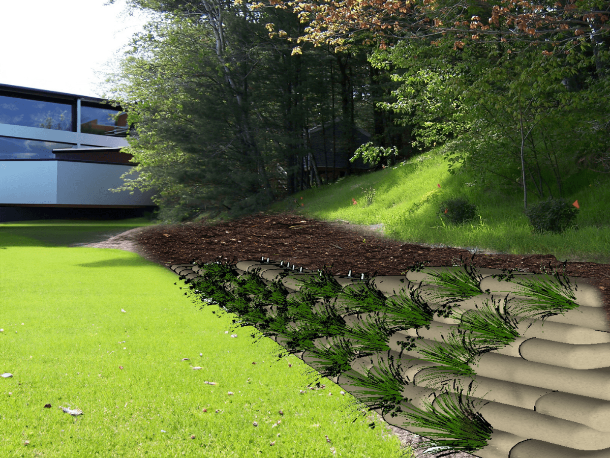 GroWall Retaining Wall Illustration